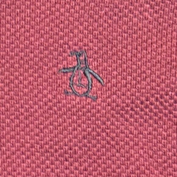 Original Penguin Men's Crewneck Pullover Tuck Stitch Maroon Sweater NWT XXL - Picture 3 of 12